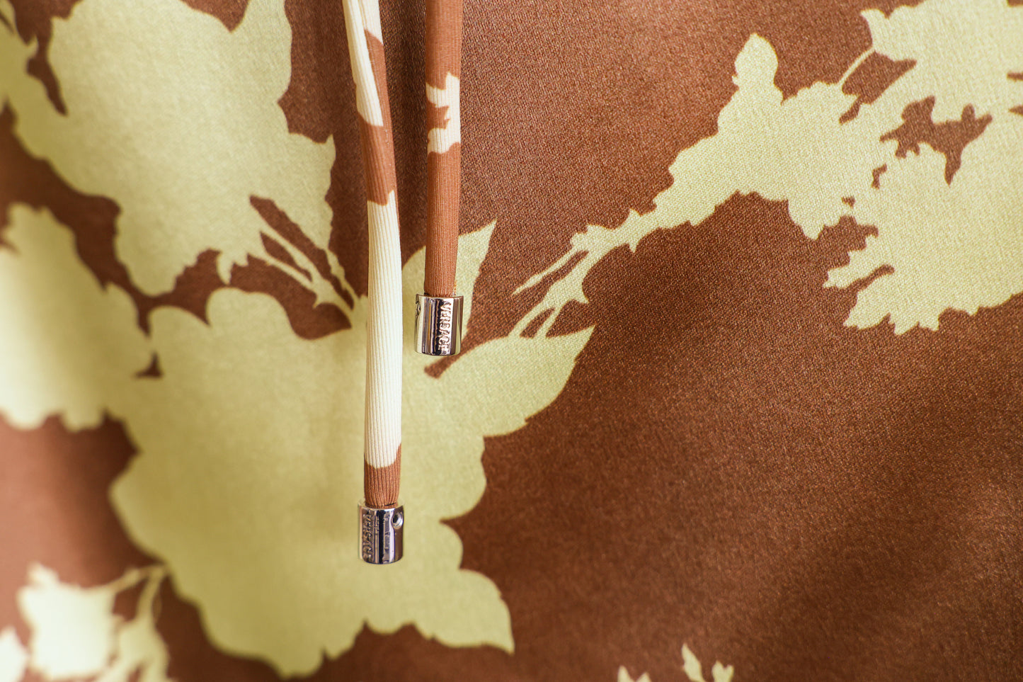 Versace Wild Rose Silk Skirt