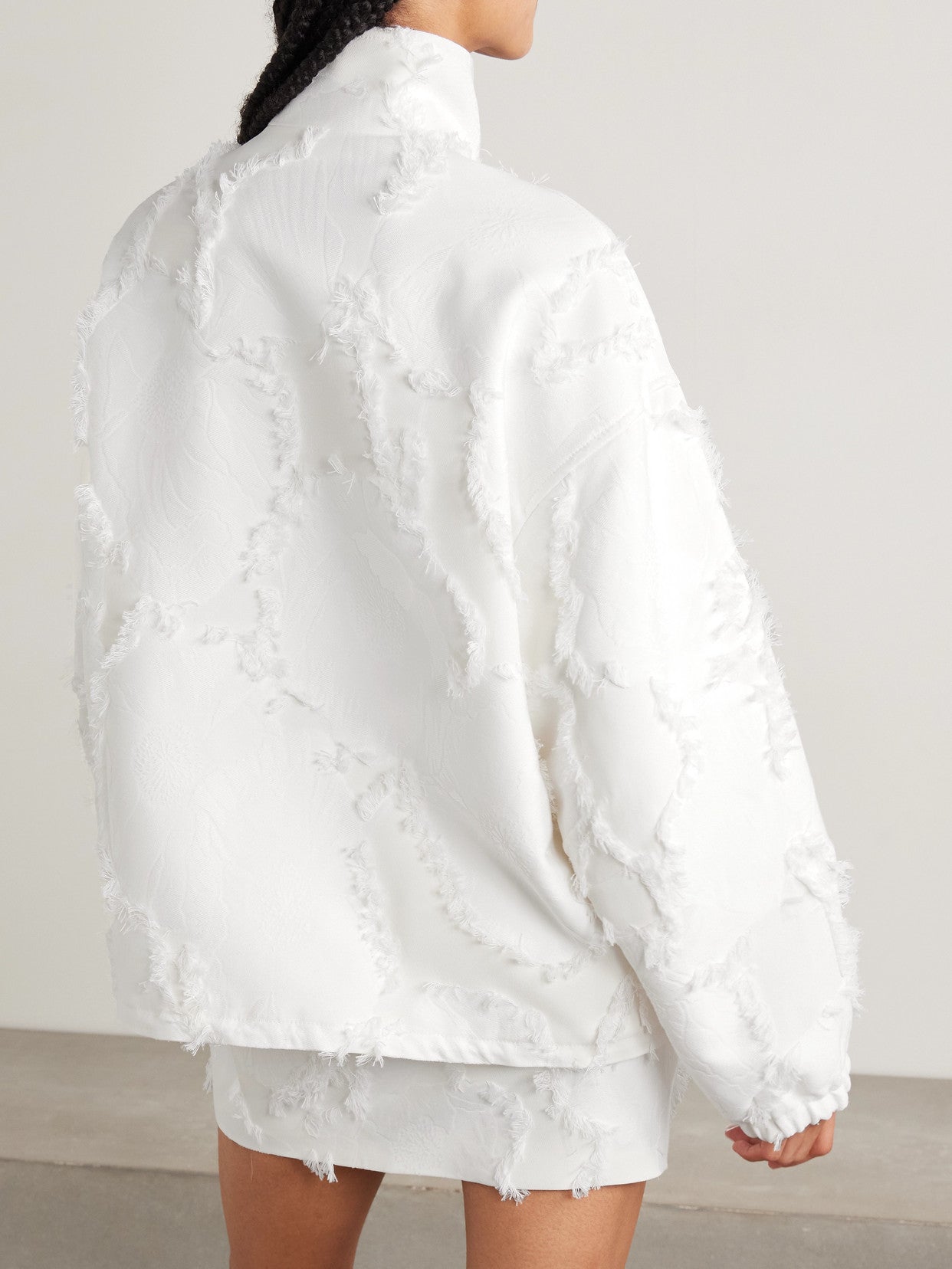 Gucci Poppy Fil Coupé Jacquard Jacket