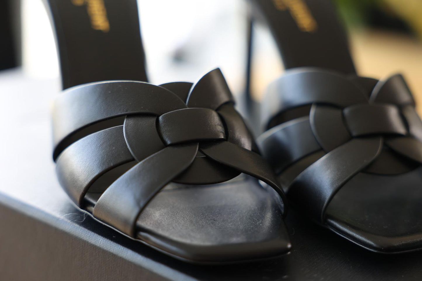 YSL Tribute Mule Smooth Leather