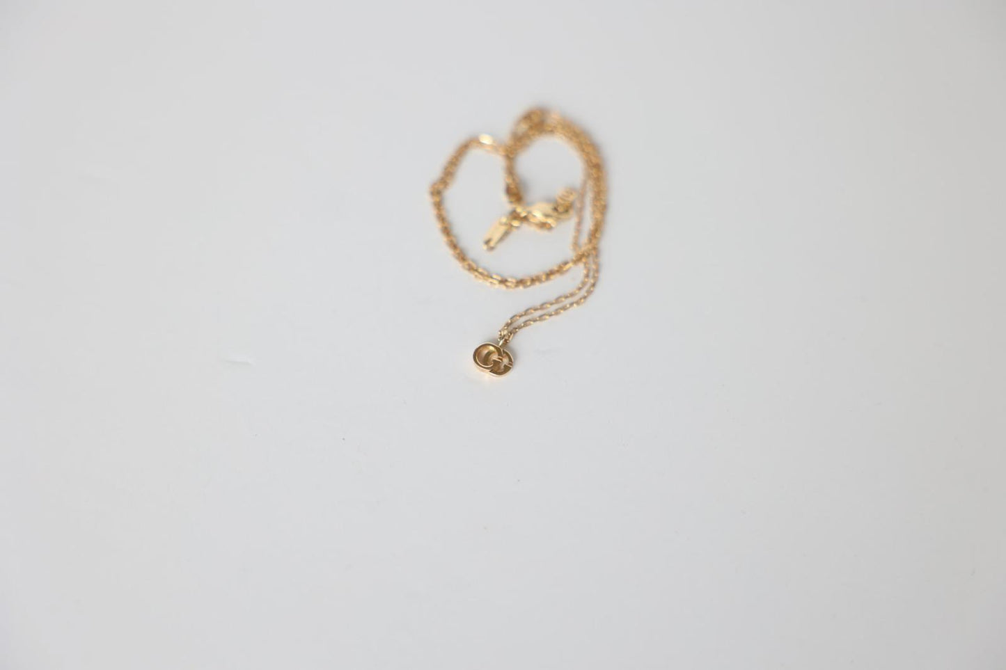 Gucci 18K Gold Running Necklace GG