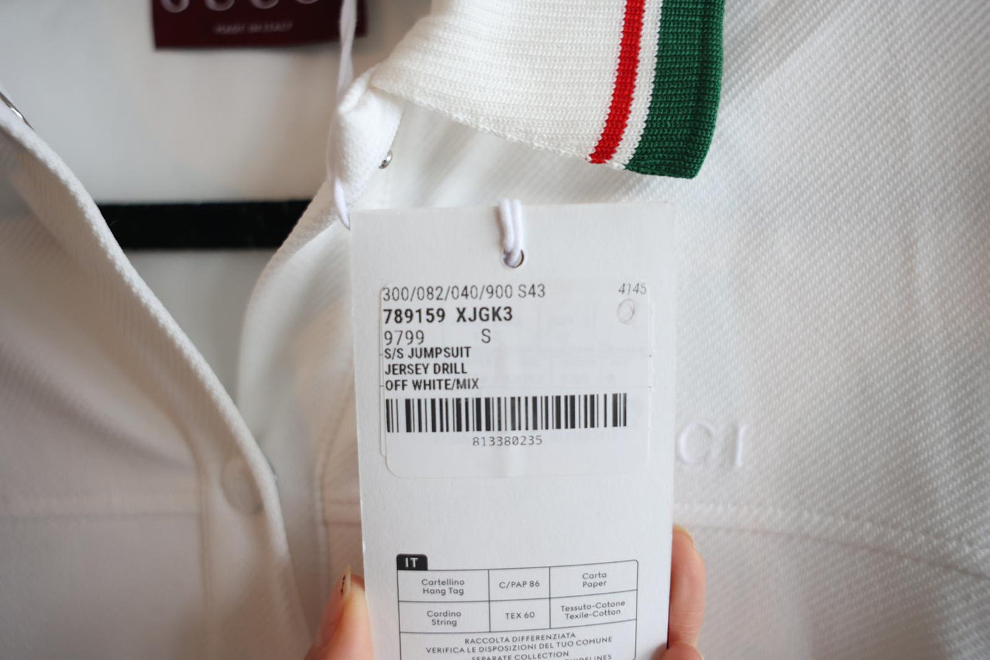 Gucci Jersey Drill Jumpsuit