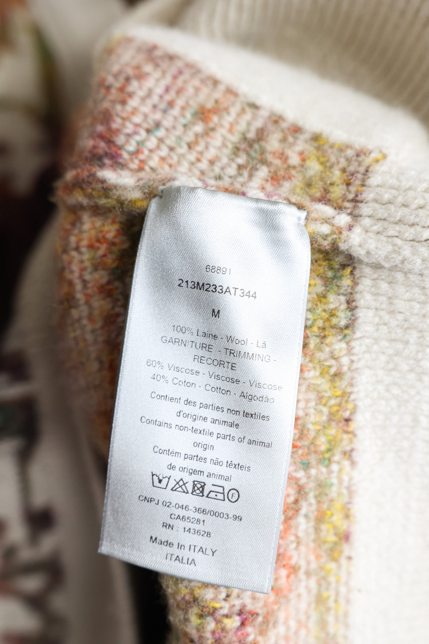 Dior Oblique Logo Cardigan