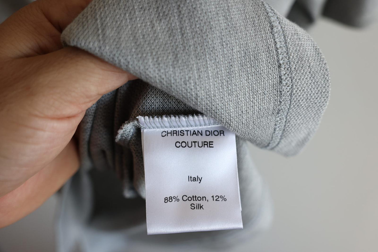 Dior Sample Silk Blend Polo