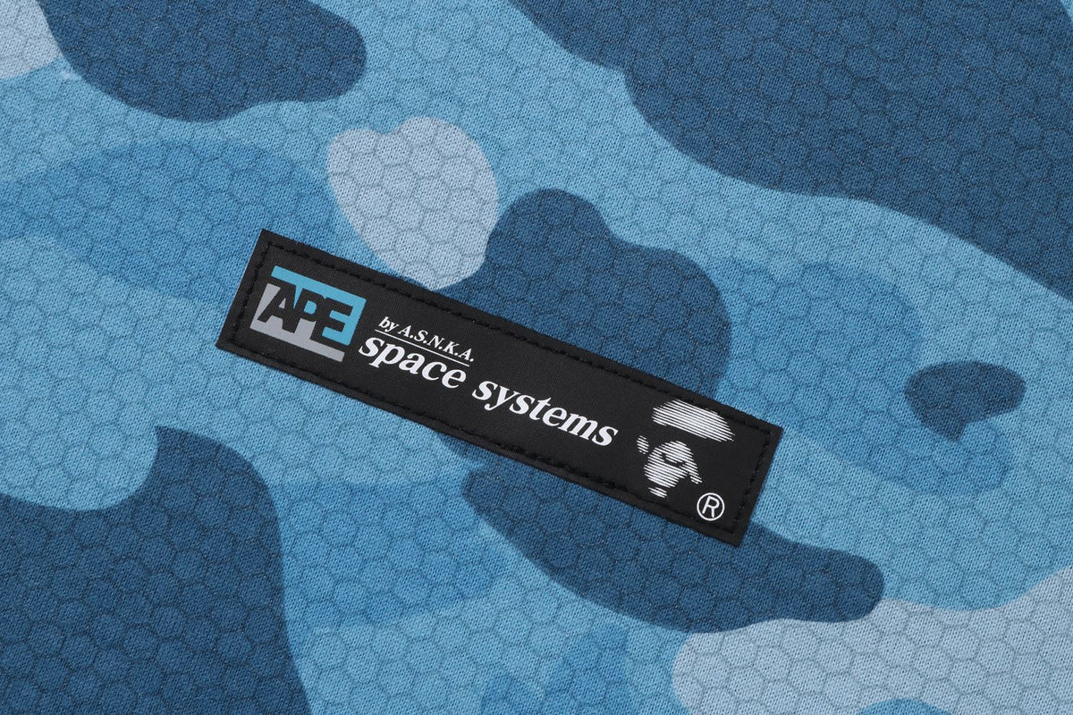 BAPE HONEYCOMB CAMO L/S TEE MEN Blue