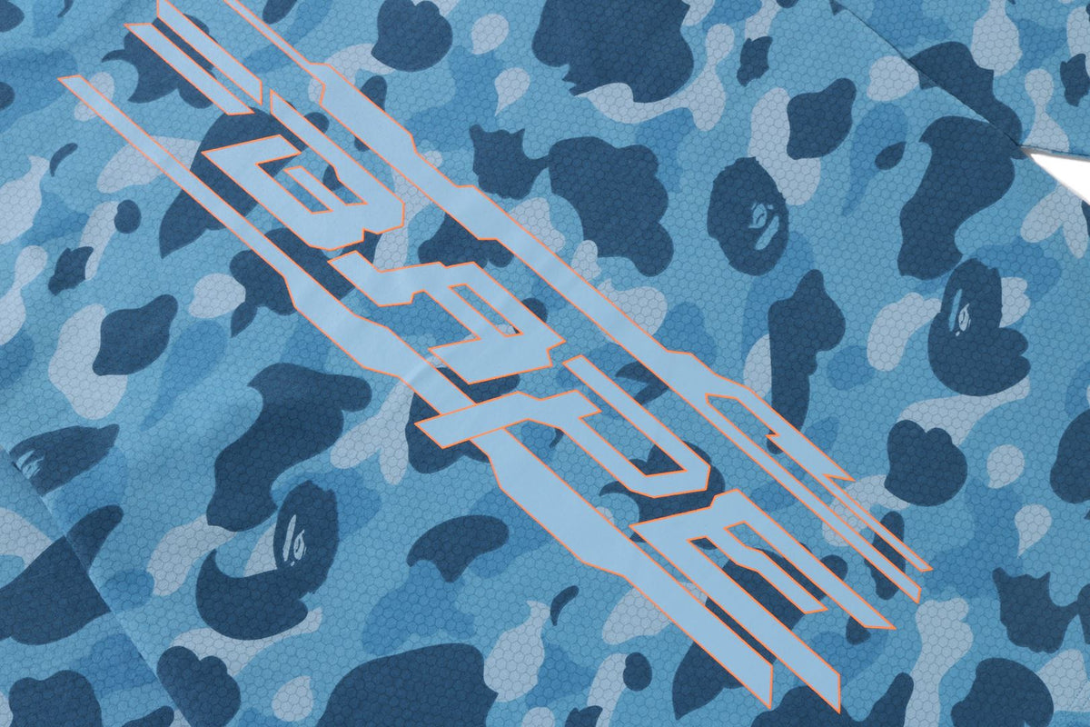 BAPE HONEYCOMB CAMO L/S TEE MEN Blue