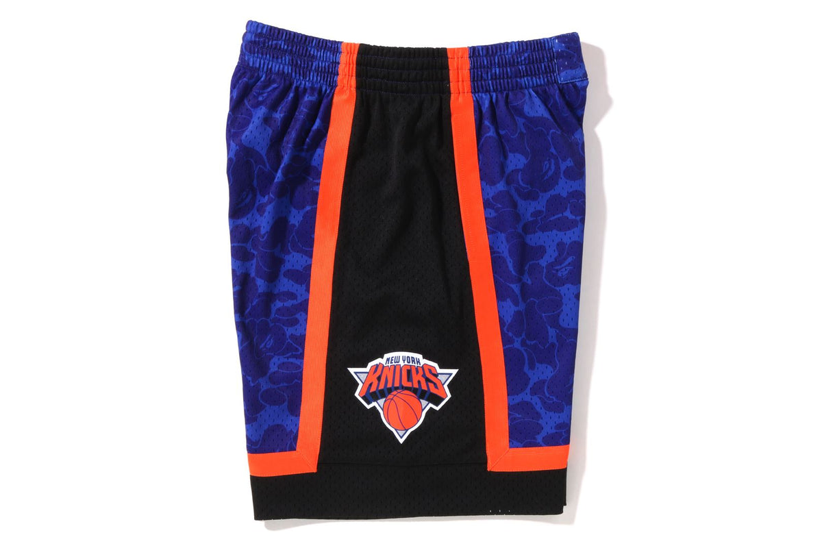 BAPE x NBA x Mitchell & Ness New York Knicks Shorts