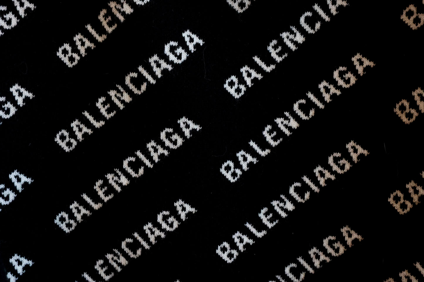 Balenciaga Women's All Over Logo Sweater