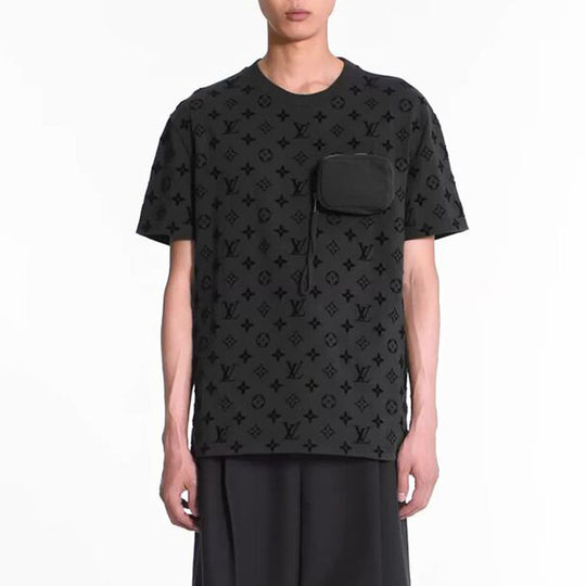 Louis Vuitton Black Monogram Pocket T-Shirt
