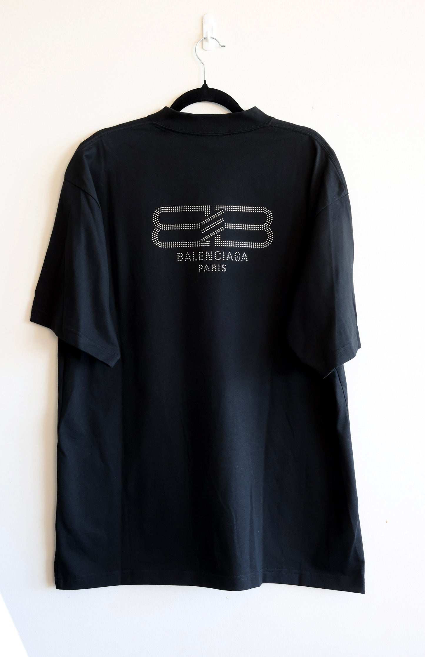 Balenciaga Paris Rhinestone Embellished T-shirt