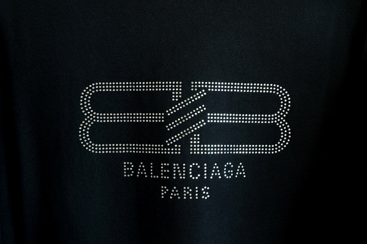 Balenciaga Paris Rhinestone Embellished T-shirt