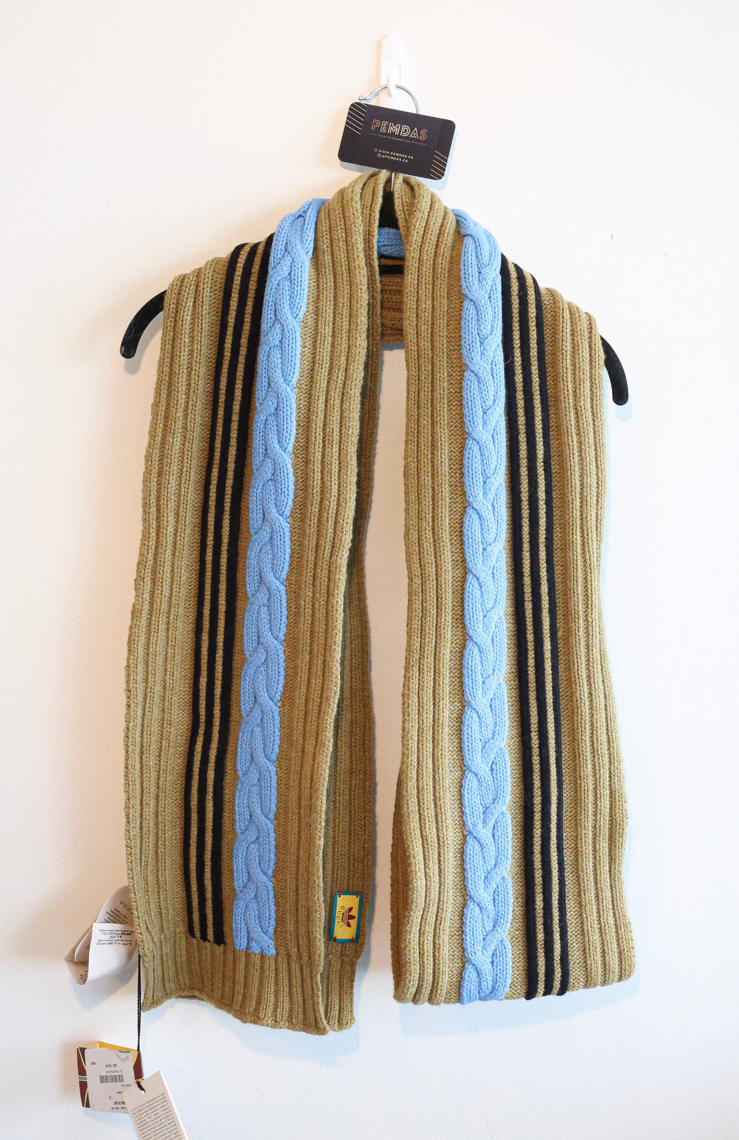 Gucci x Adidas Wool Long Scarf