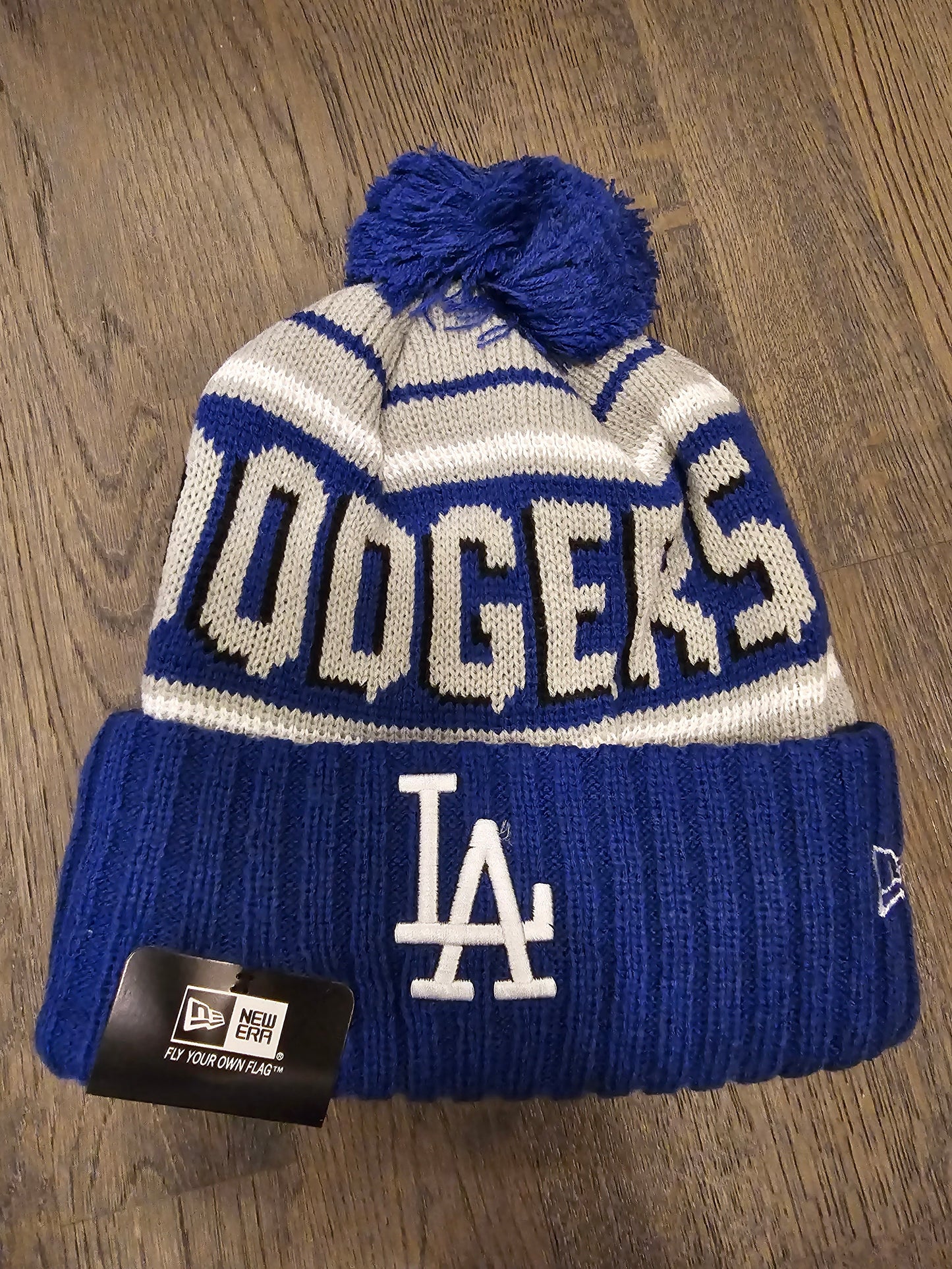 Los Angeles Dodgers Beanie Hat Cap New Era Knit Fleece Lined Adult