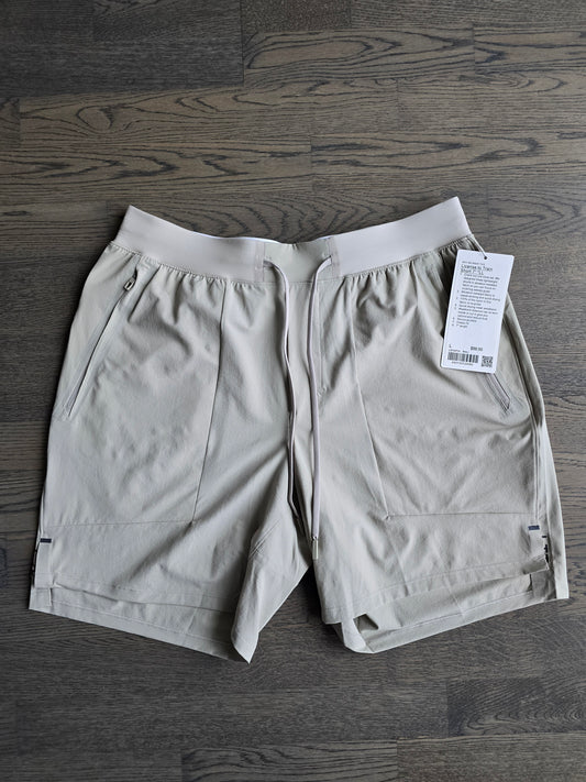 Lululemon License to Train 7" Linerless Beige