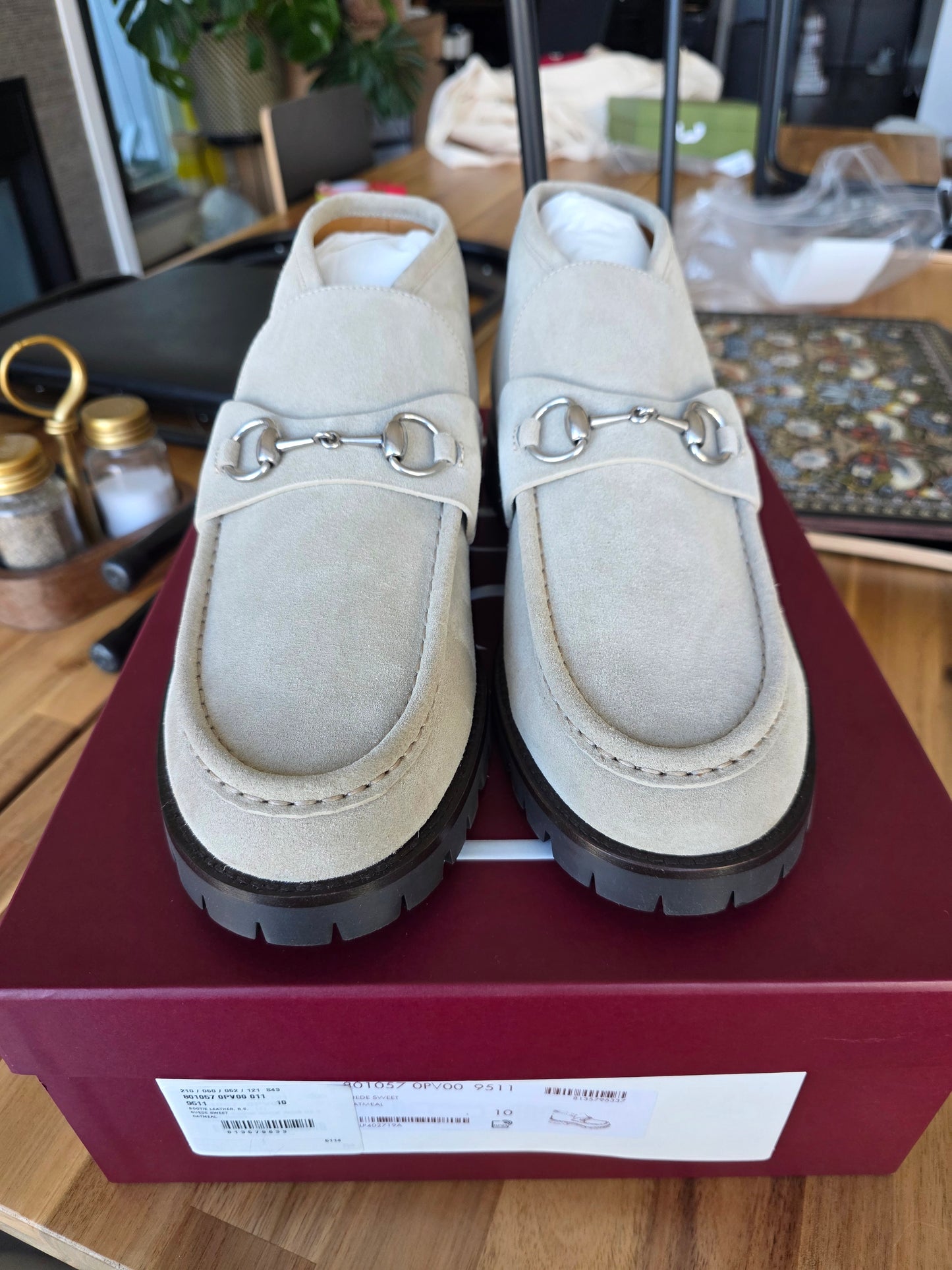 Gucci Horsebit Ankle Boots