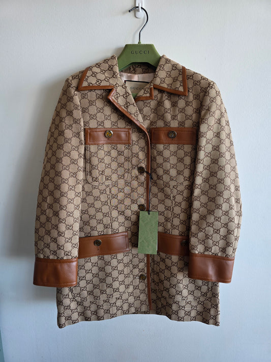 Gucci Horsebit Web Belt GG Canvas Jacket