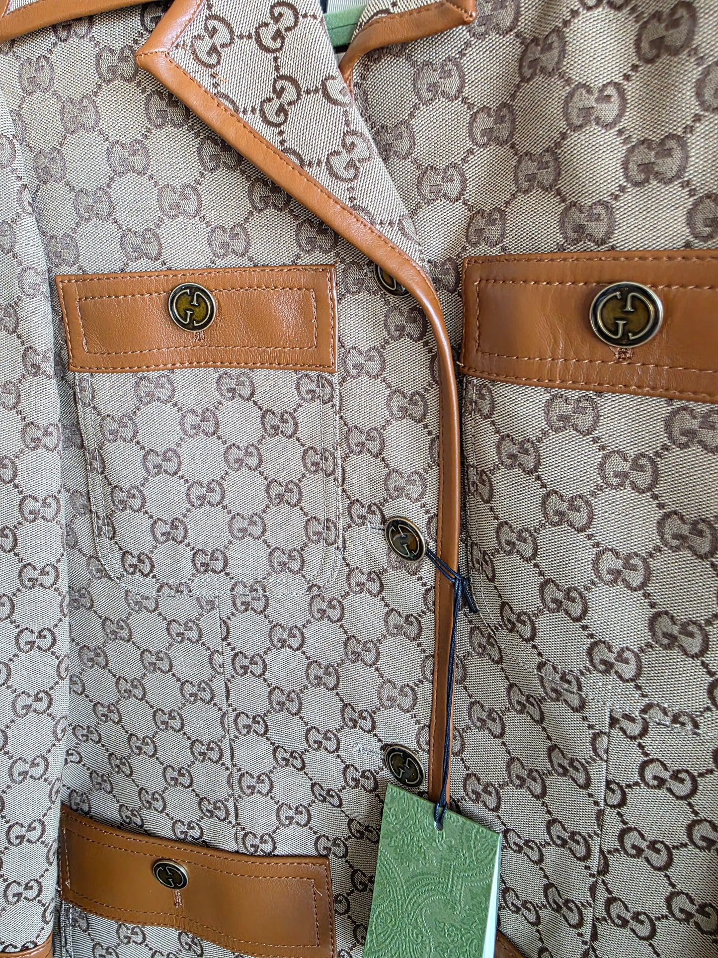 Gucci Horsebit Web Belt GG Canvas Jacket