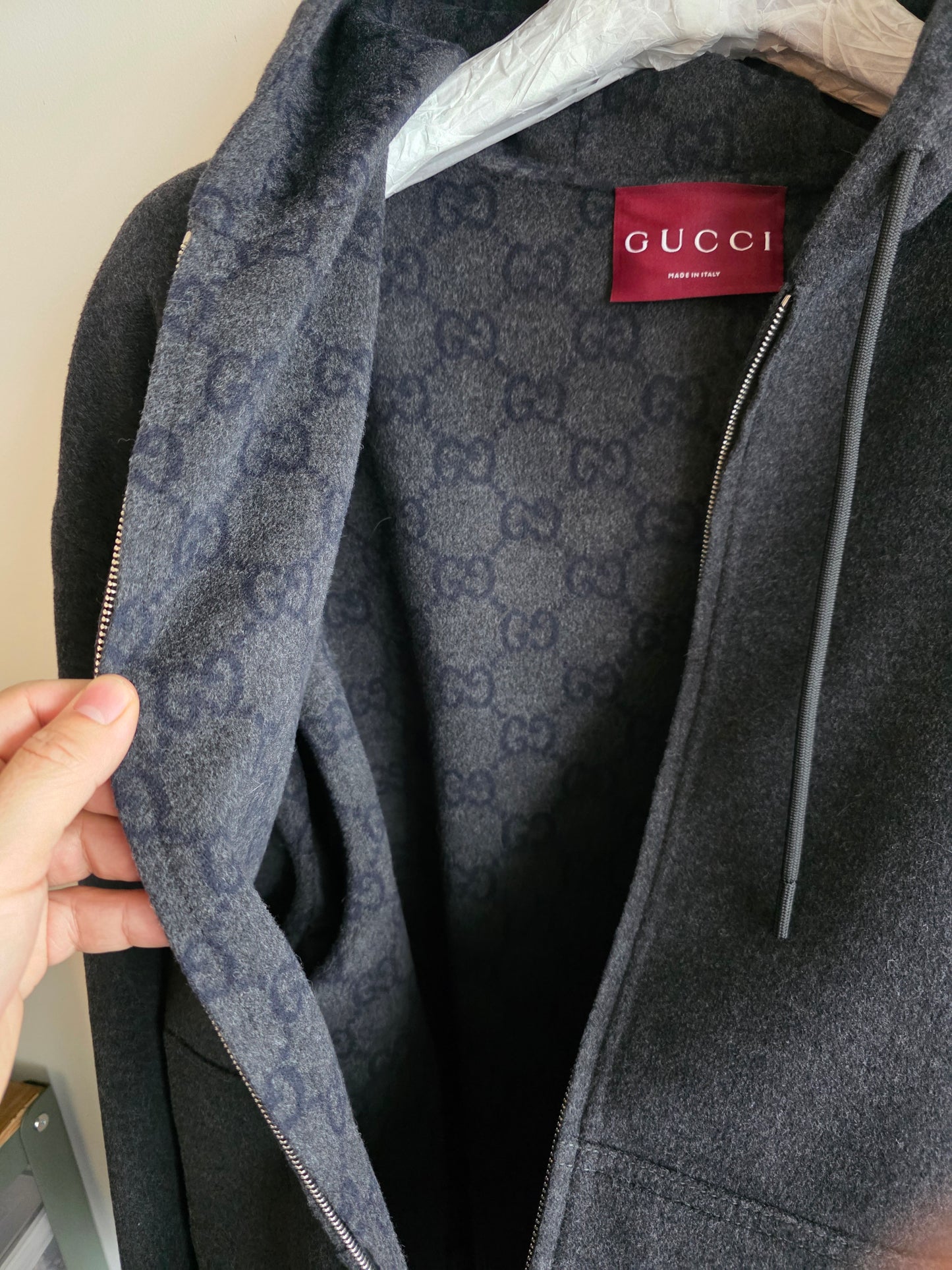 Gucci Wool Monogram Zip Up