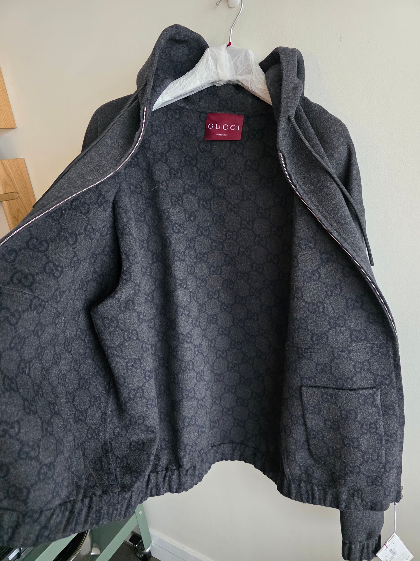 Gucci Wool Monogram Zip Up