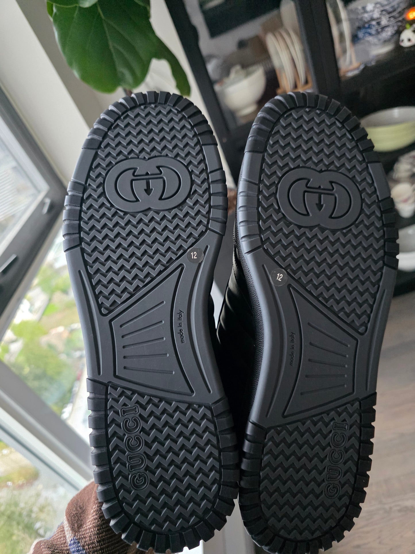 Gucci Re-web Black Leather