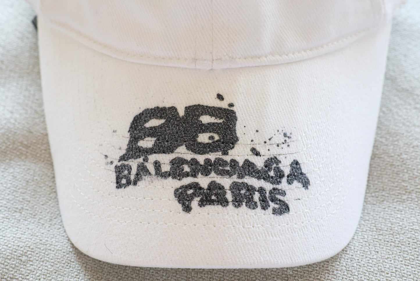 Balenciaga Hand Drawn BB Velcro Baseball Cap