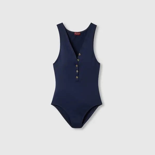 Gucci Sparkling Jersey Swimsuit