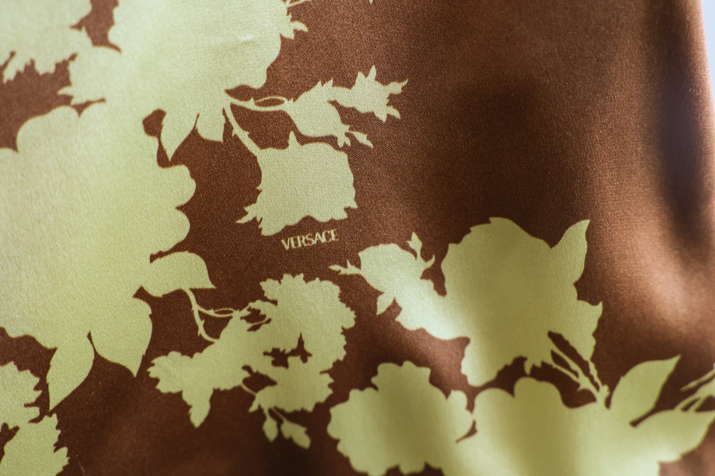 Versace Wild Rose Silk Skirt