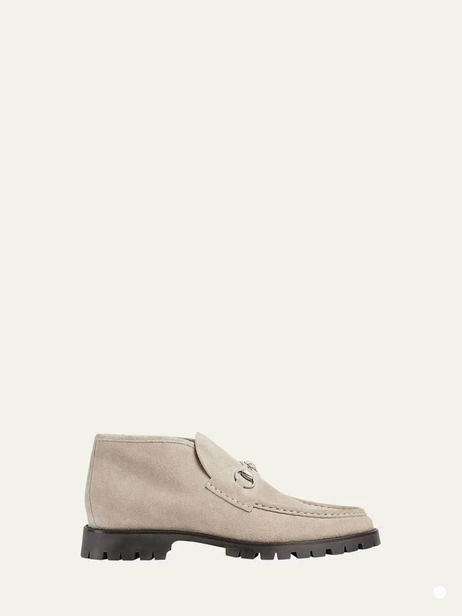 Gucci Horsebit Ankle Boots