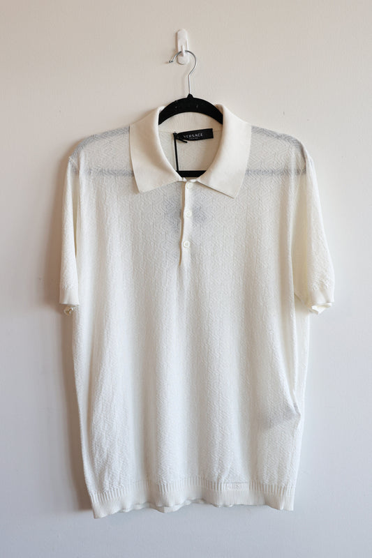 Versace Greca Texture Polo