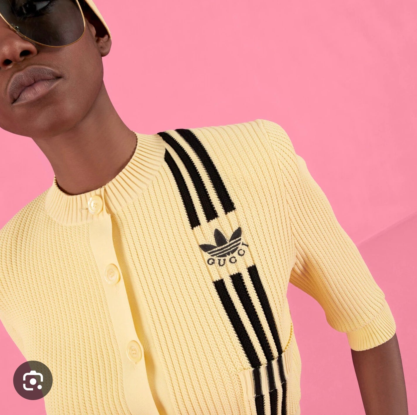 Gucci x Adidas Cropped Cardigan