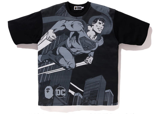 BAPE X DC Superman Relaxed Tee Black