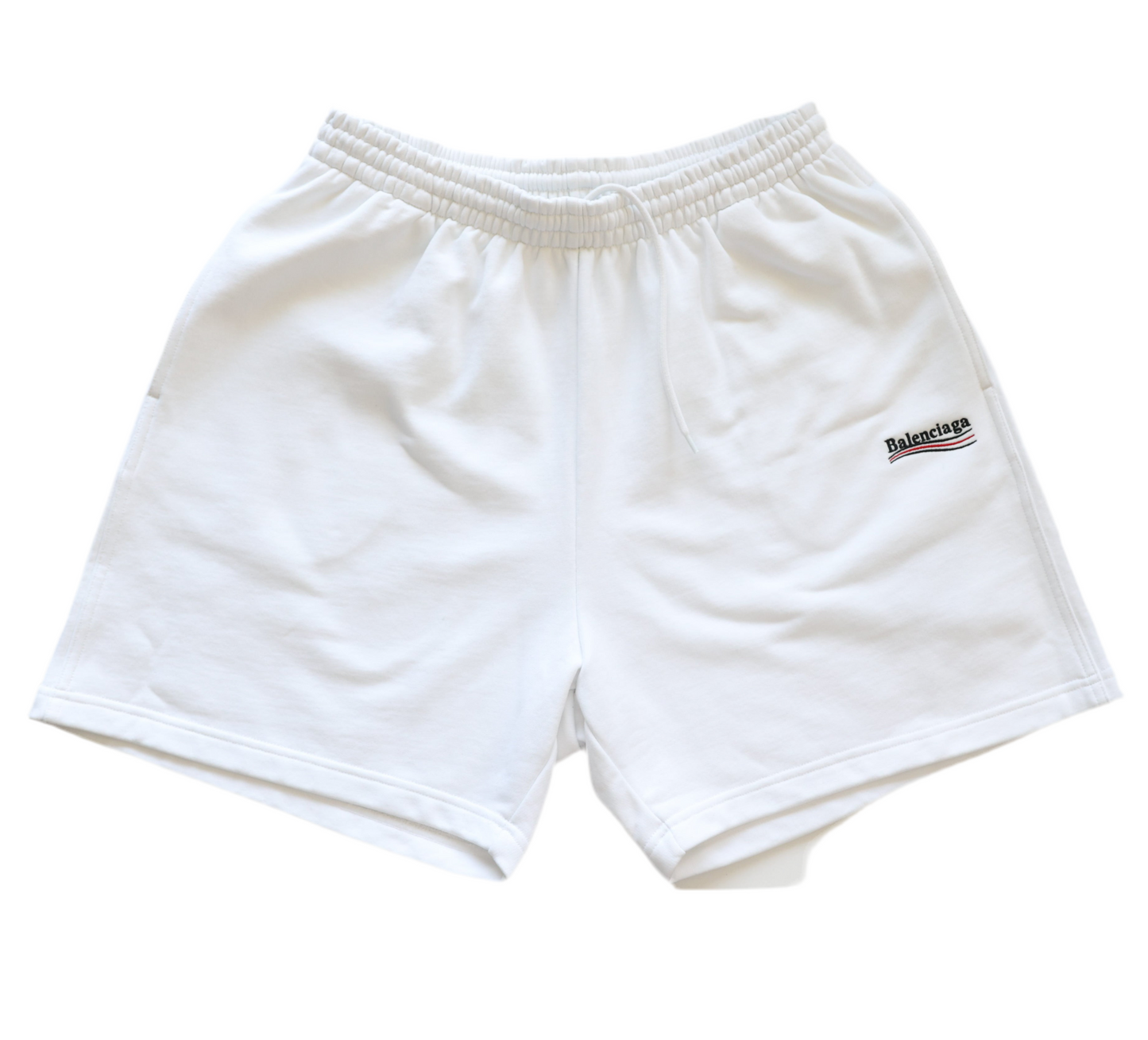 Balenciaga Political Campaign Shorts White