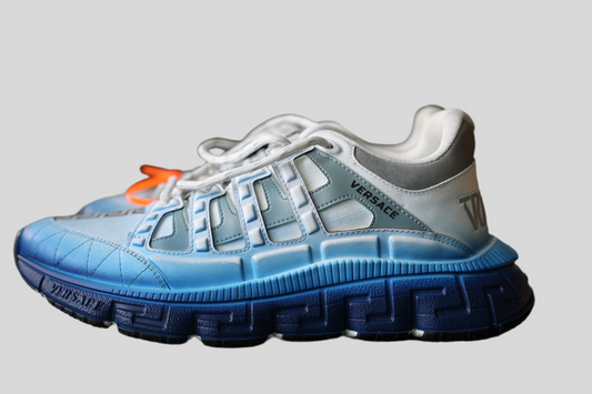 Versace Trigreca Low-Top Sneakers Blue