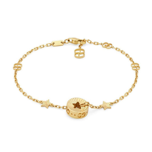 Gucci 18K Gold Icon Star Bracelet 7.5"