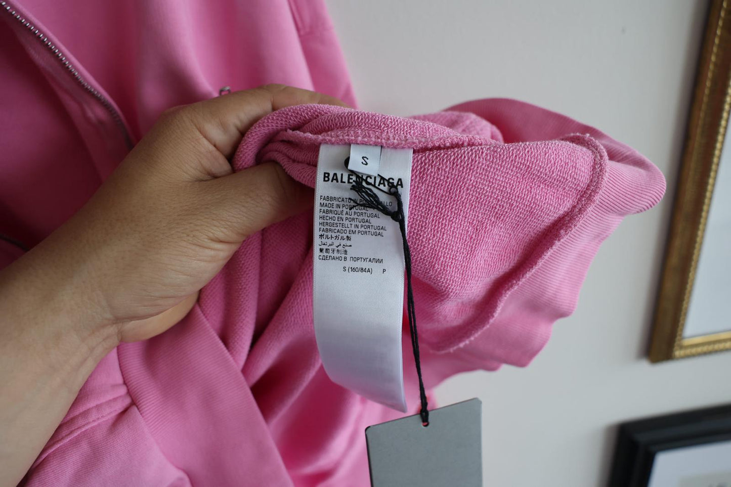 Balenciaga Men's Offshore Zipup hoodie