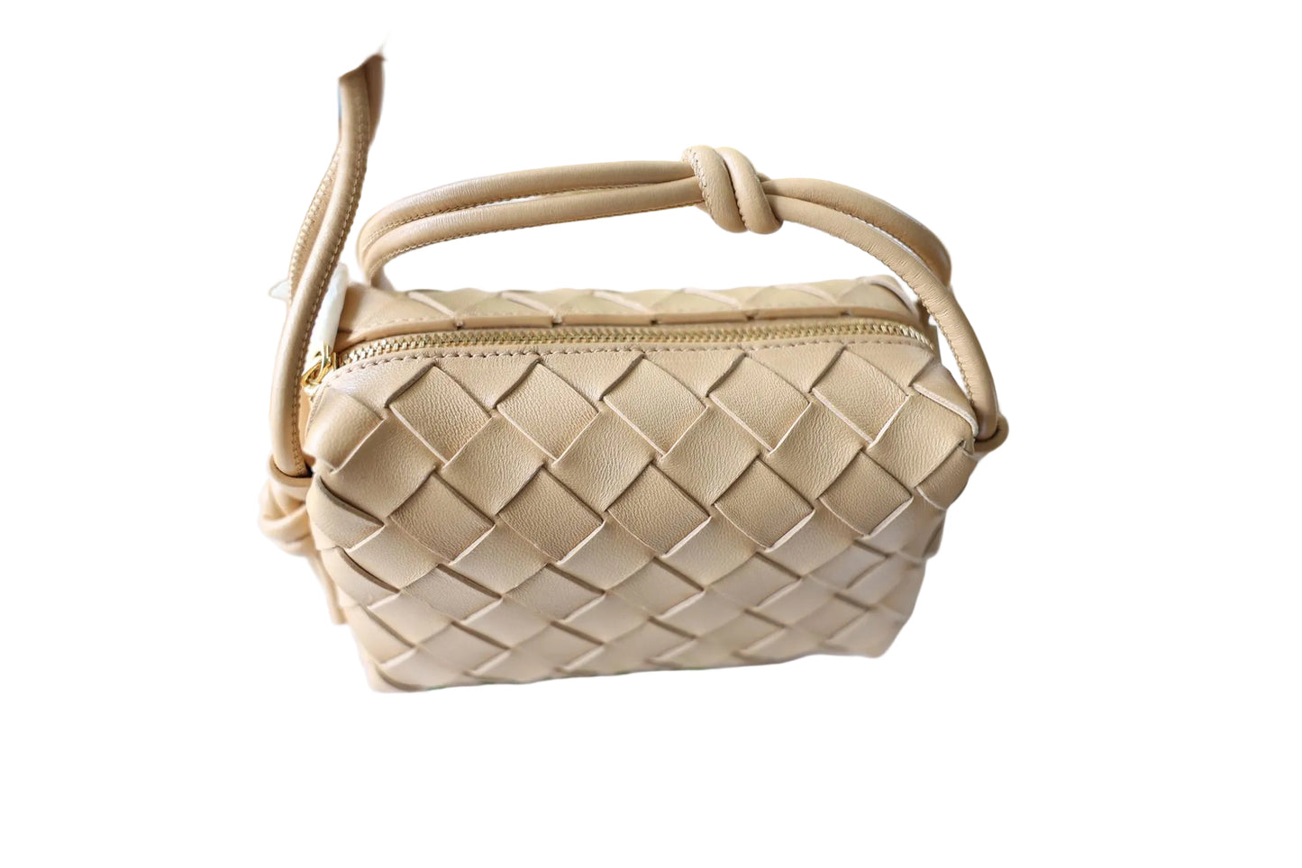 Bottega Veneta Almond Intrecciato Lambskin Candy Loop