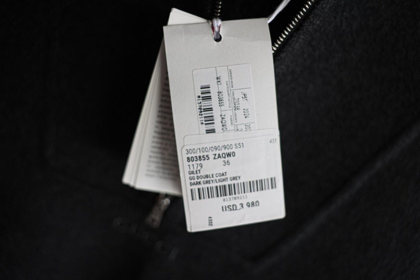 GUCCI Embroidered Wool Silk Vest