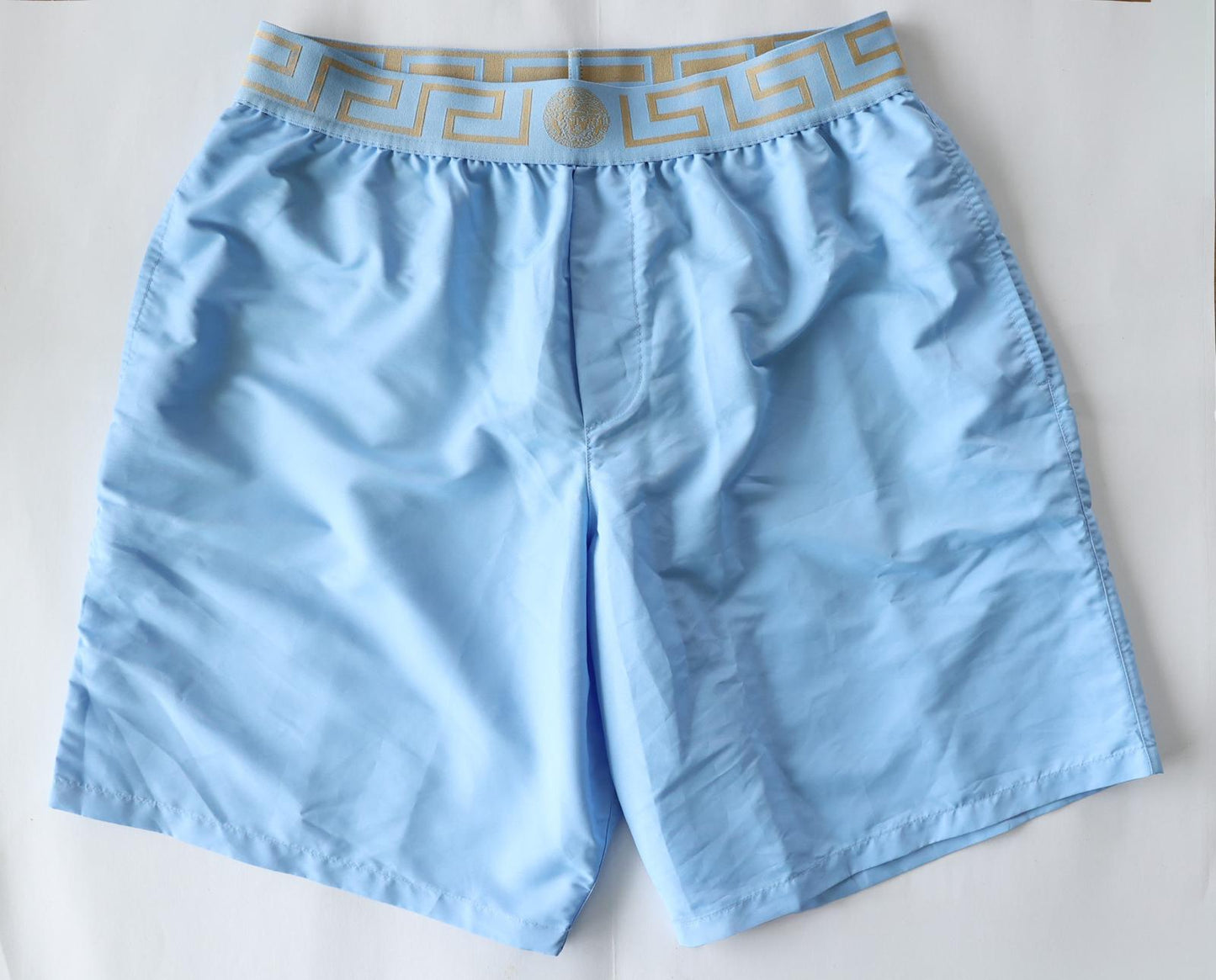 Versace Light Blue Swim Shorts