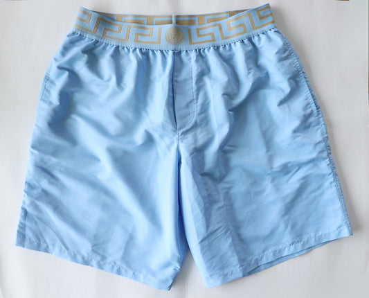 Versace Light Blue Swim Shorts