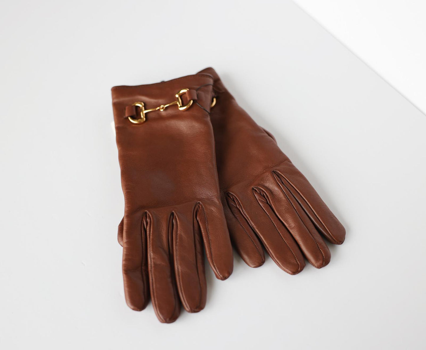 Gucci Horsebit Leather Gloves