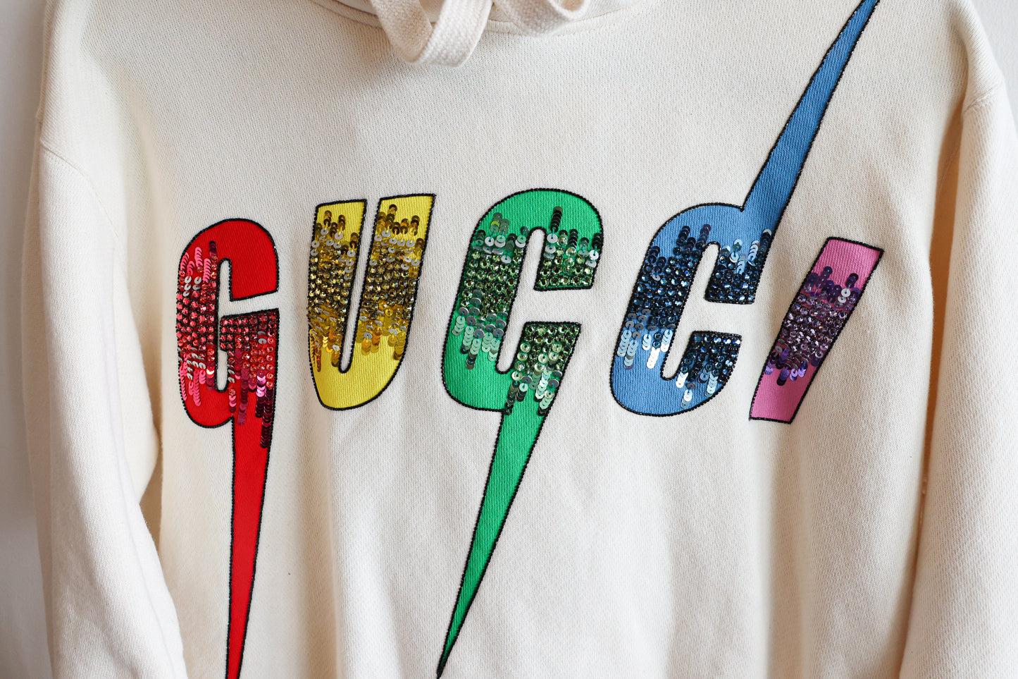 Gucci Blade Sequin Logo Hoodie