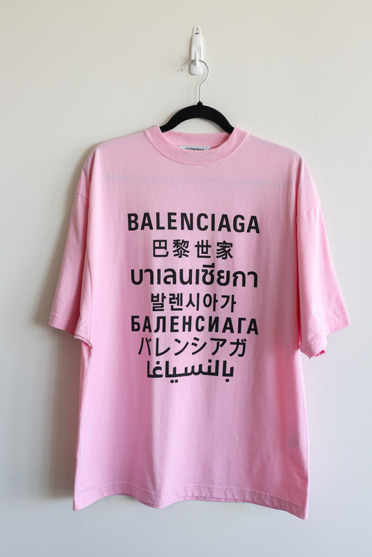Balenciaga Languages Oversized T-Shirt