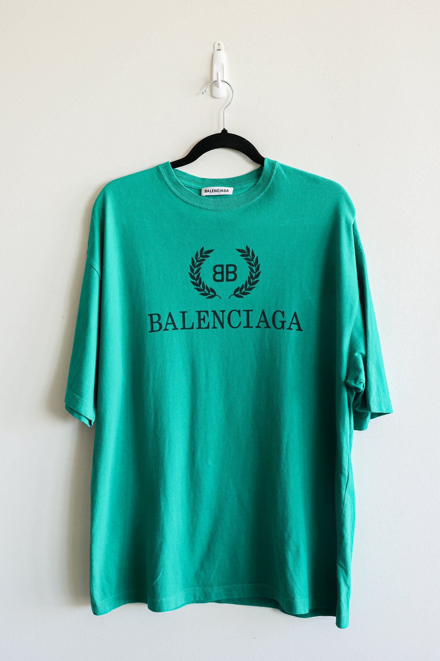 Balenciaga Green BB Logo T-Shirt