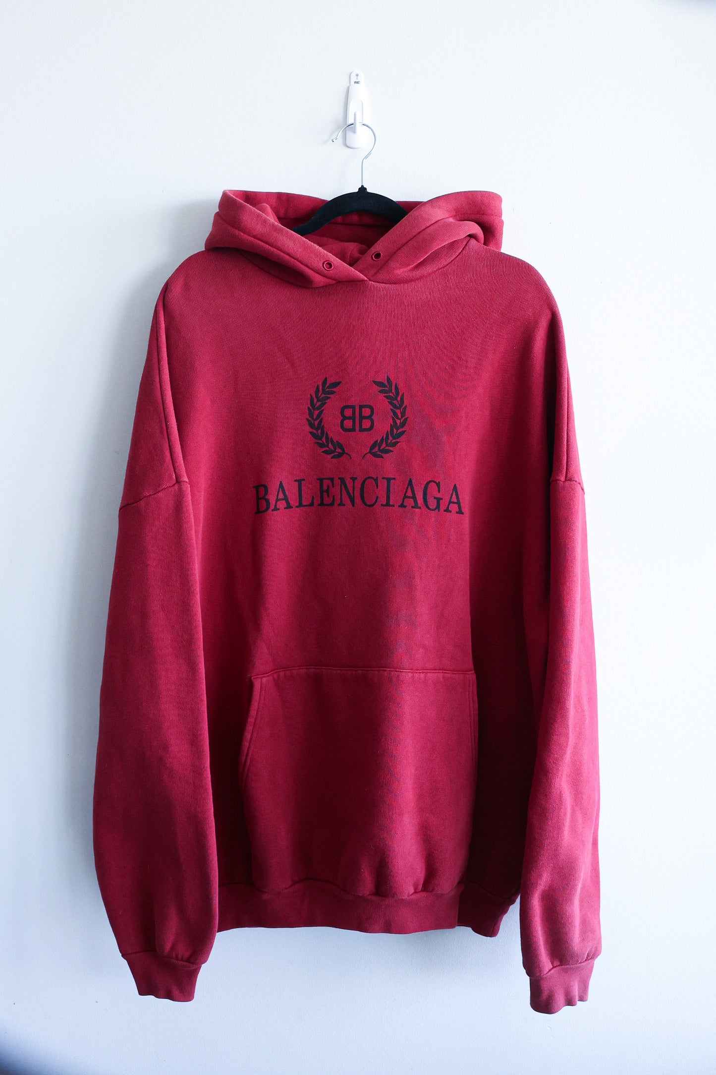 Balenciaga Oversized BB Crest Logo Hoodie