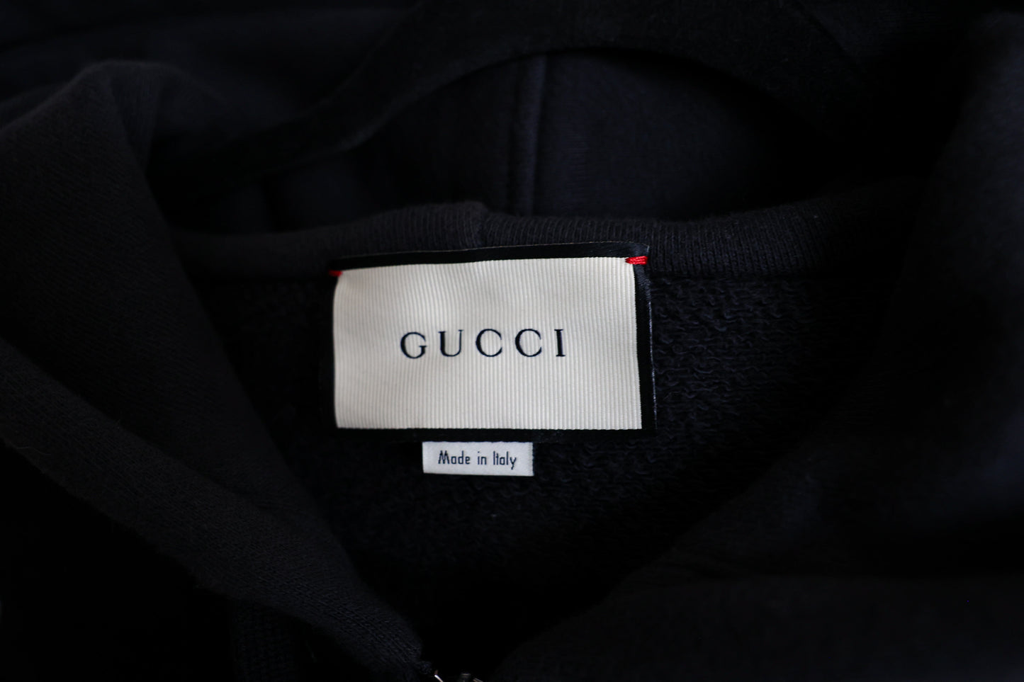 Gucci Black Embellished Zip-Up