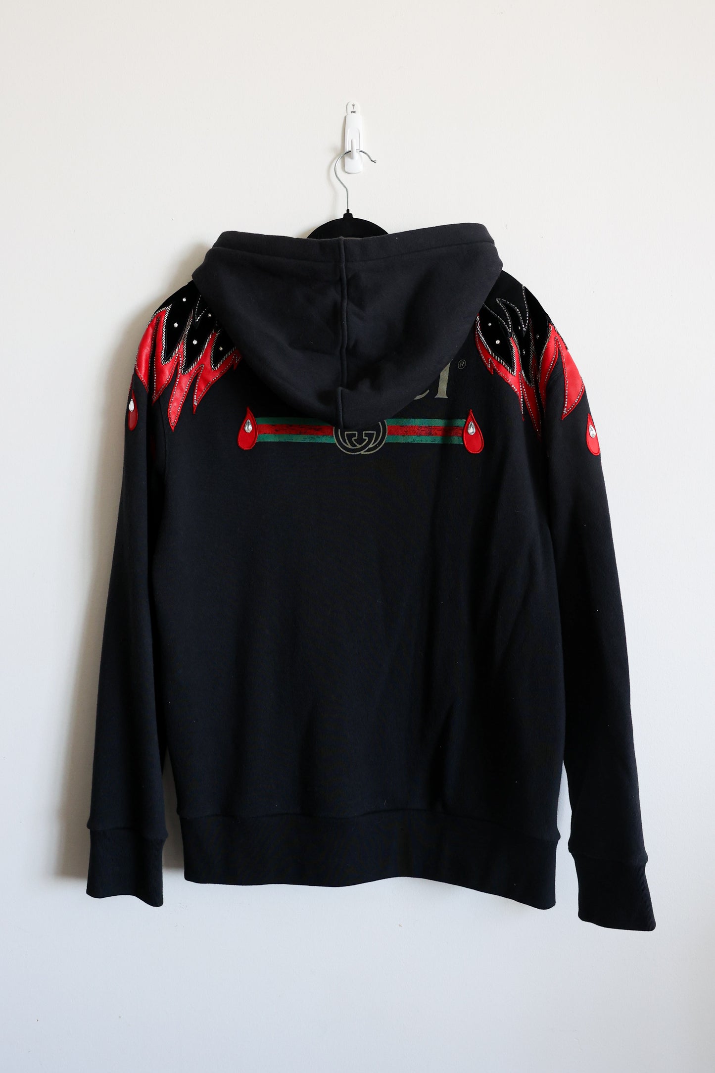 Gucci Black Embellished Zip-Up