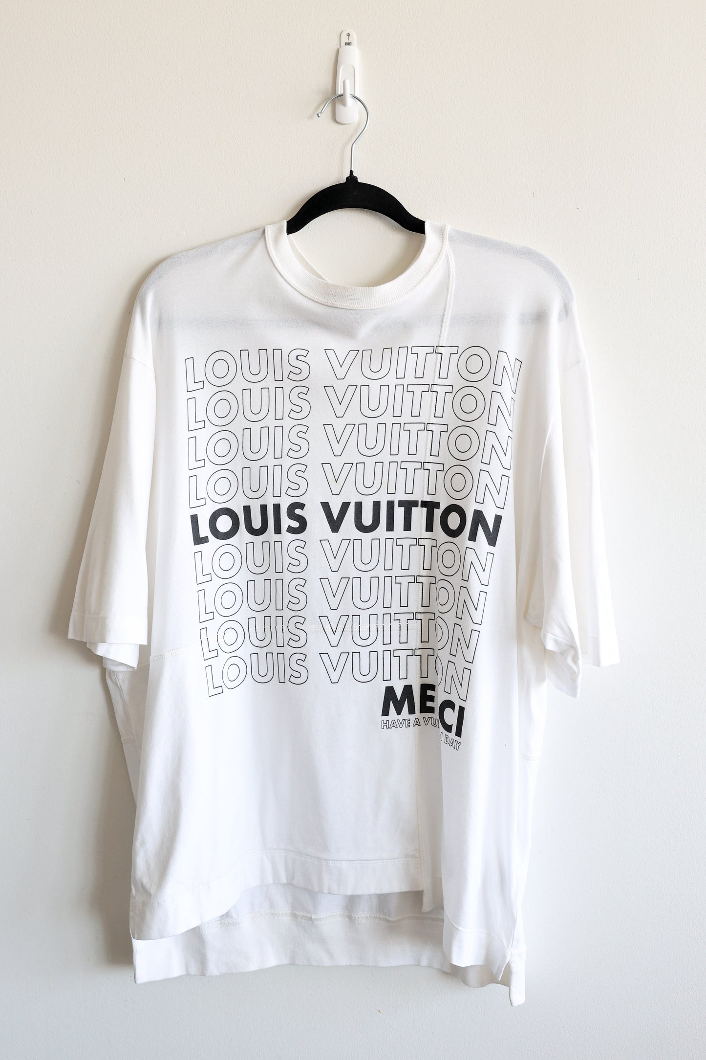 Louis Vuitton "Merci Have A Vuitton Day" Oversized Tee