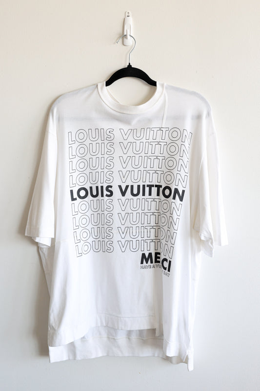Louis Vuitton "Merci Have A Vuitton Day" Oversized Tee