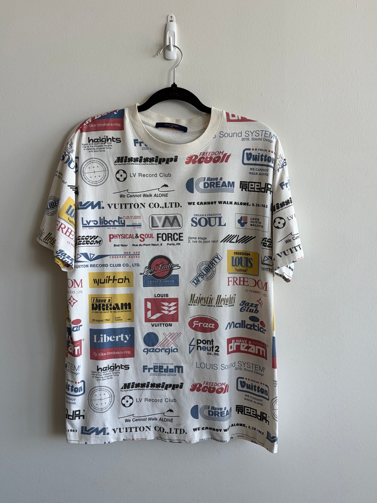 Louis Vuitton All Over Logos Printed Tee