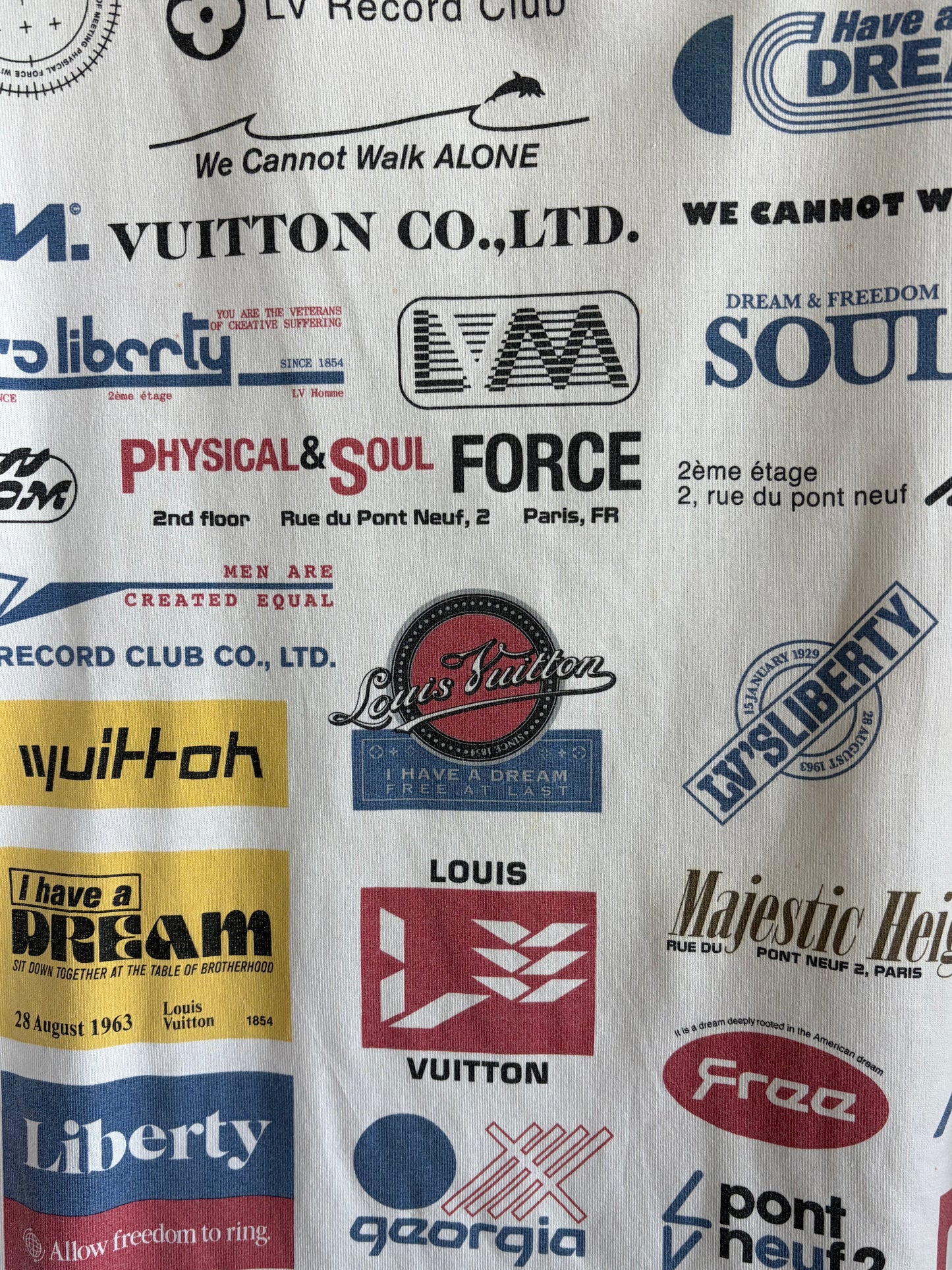 Louis Vuitton All Over Logos Printed Tee