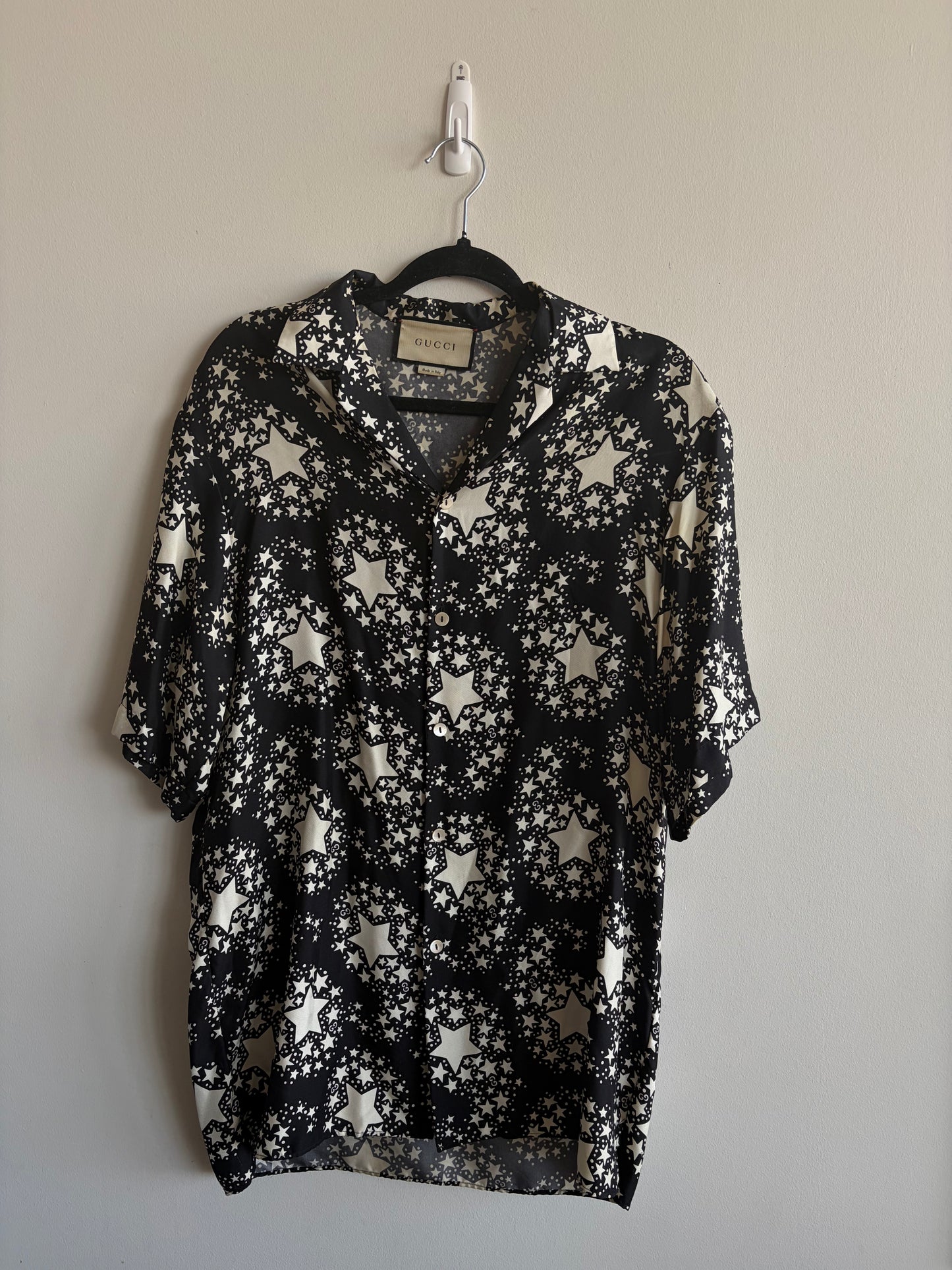 Gucci Star Print Silk Shirt